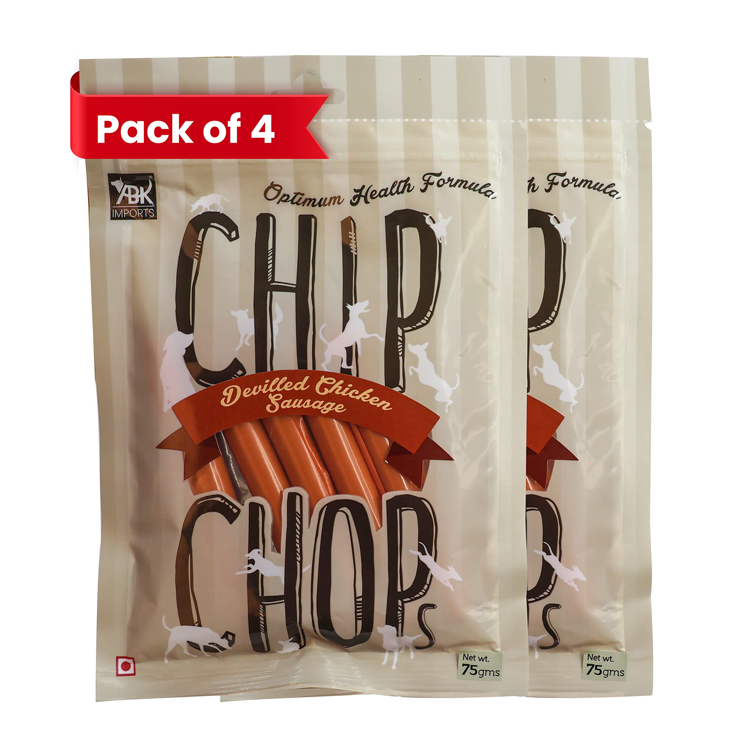 Chip Chops Dog Treat Chicken Sausage,No Artificial Flavors Added, (Pack of 4) - 240g (B09ZHW3K2C) Amazon Price History, Amazon Price Tracker