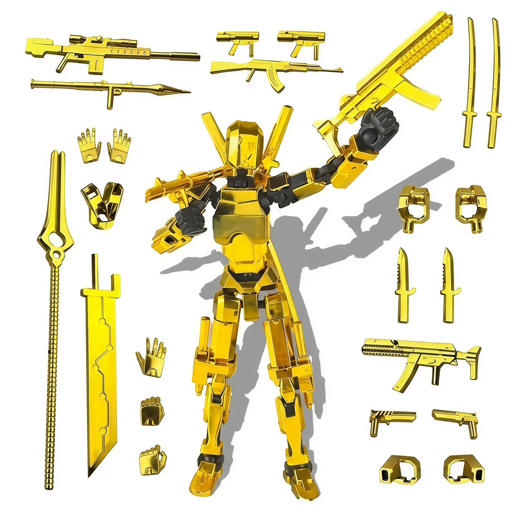 Copbopwn Titan 13 Action Figure, Multi-Jointed Movable with Weapons