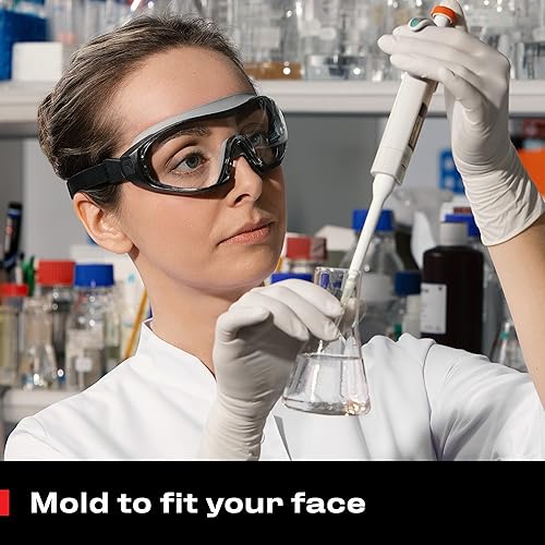 Miniatura 4 de NoCry Gafas de seguridad antivaho para hombres con revestimiento antiarañazos de alta calidad, gafas de trabajo perfectas con diadema ajustable;