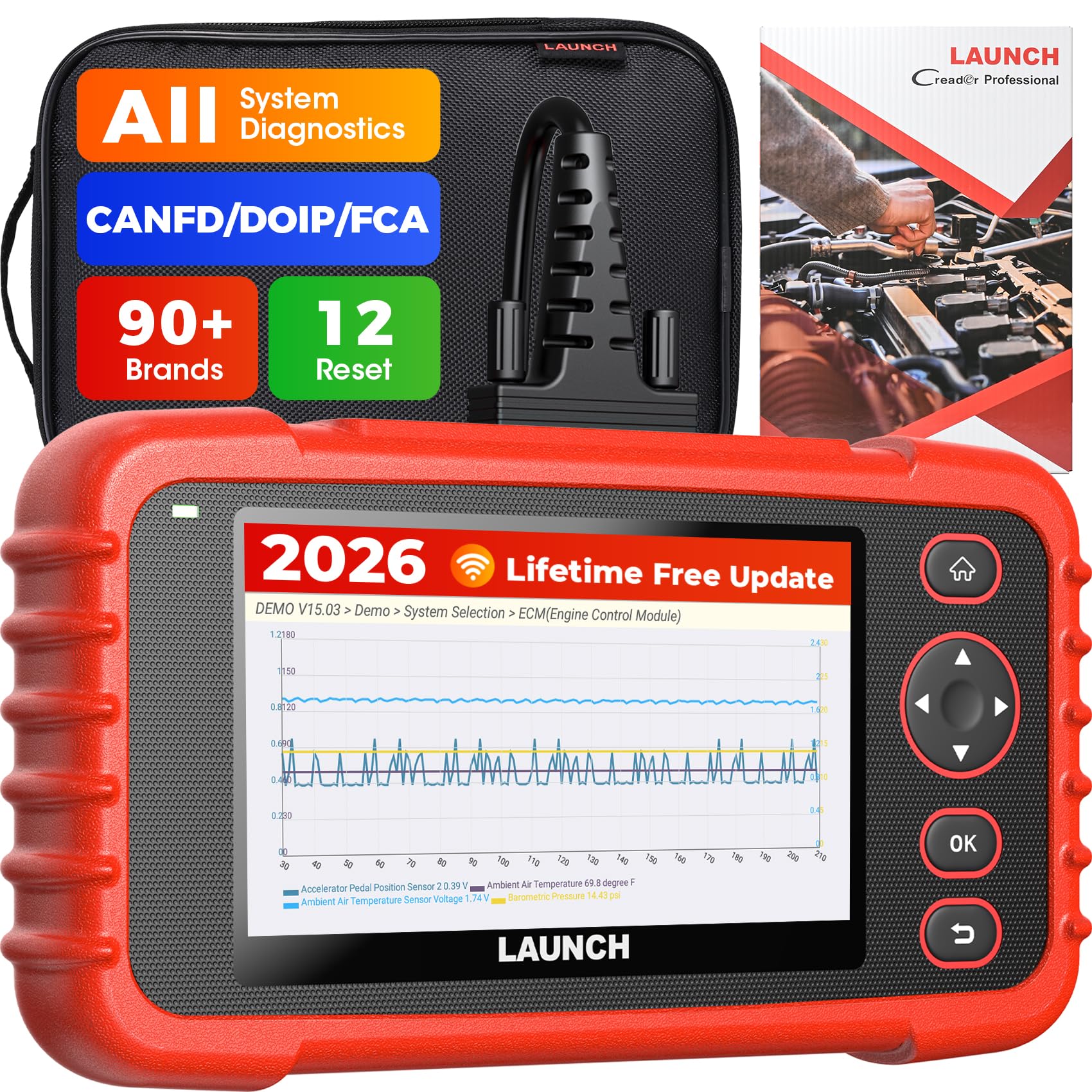 Amazon.com: Launch Scanner CRP129X Plus OBD2 Scanner Diagnostic