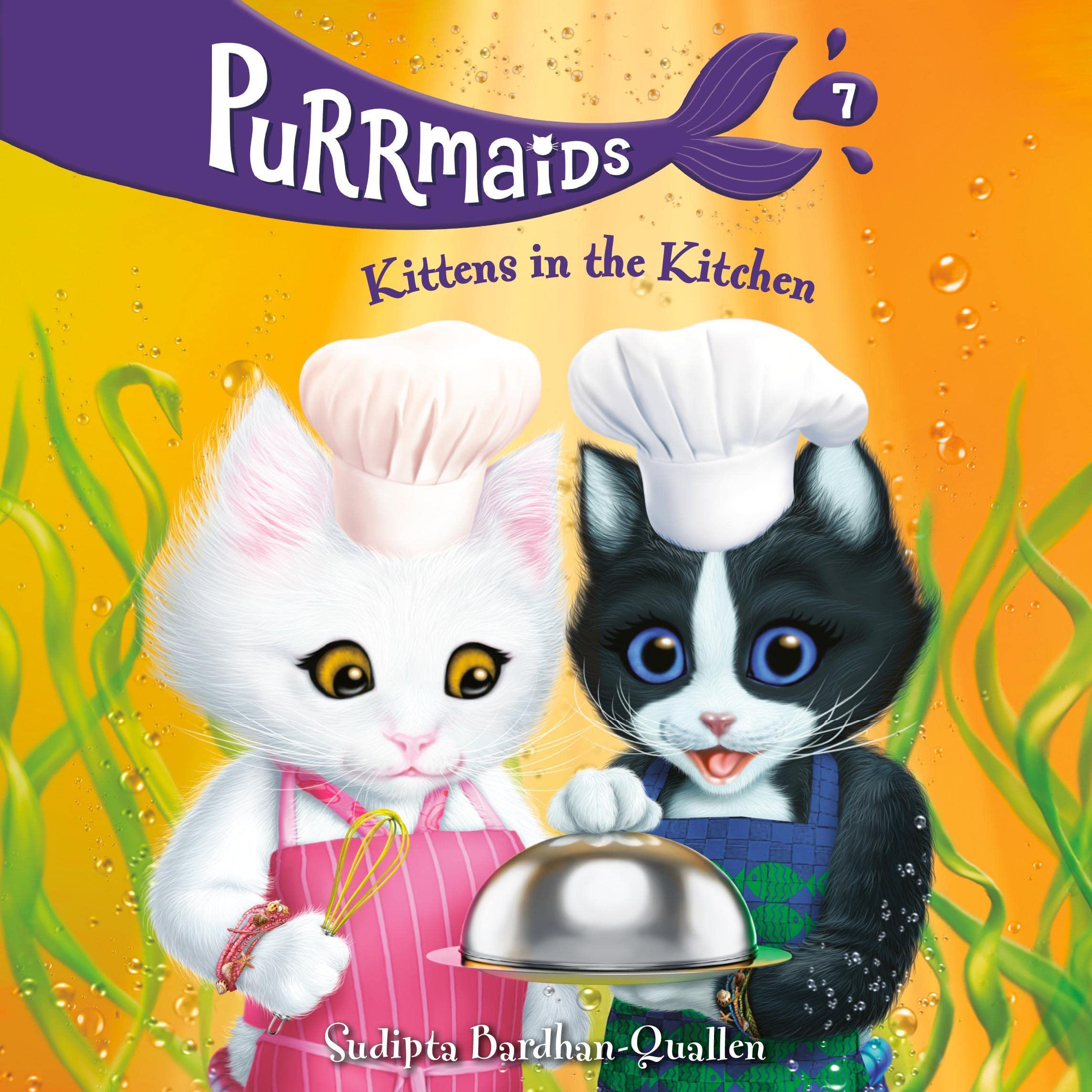 Cover art for Purrmaids #7: Kittens in the Kitchen