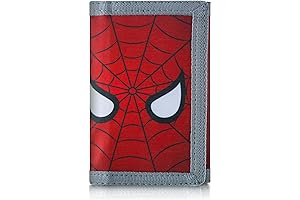 Spiderman Kids Wallet for Toddler Boys Girls Canvas Zipper Wallet with Keychain Birthday Gifts