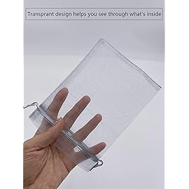 Jexila 100PCS Silver Gray Organza Bags - 5X7 inches Sheer Mesh Drawstring Gift Bags for Wedding, Baby Shower, Party Favors