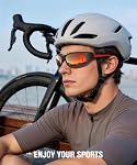 KALIYADI Lunettes de soleil polarisées pour hommes Lunettes de Soleil de sport : Lunettes de lumière pour hommes avec UV400 pour la course de golf de pêche