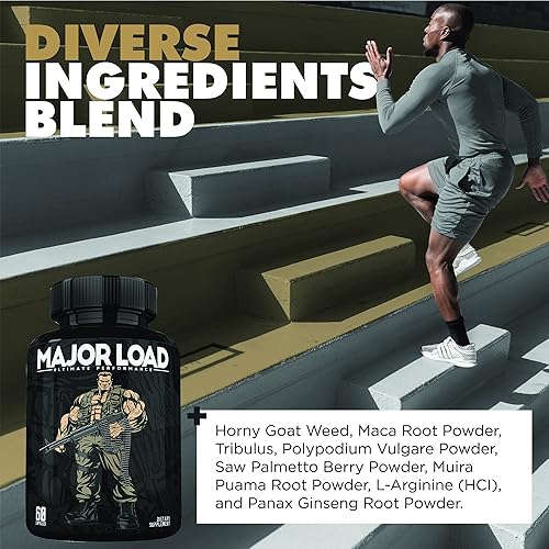 Miniatura 2 de ONL Paquete de refuerzo de testosterona y vitalidad para hombres, carga mayor + conquista, energía, fuerza y apoyo de fertilidad, con Tongkat Ali,