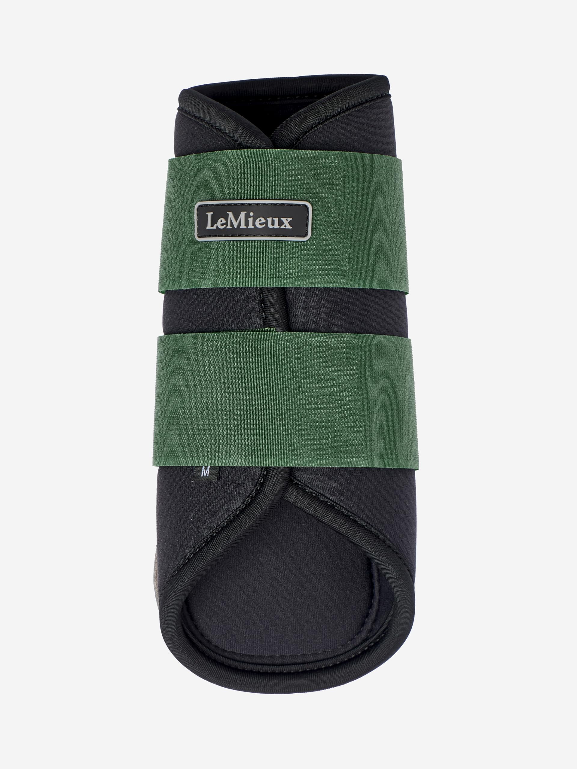 LeMieux Grafter Brushing Boots - Pair - Durable and Breathable - Fits Front or Back - Hunter Green - Small โ image 1