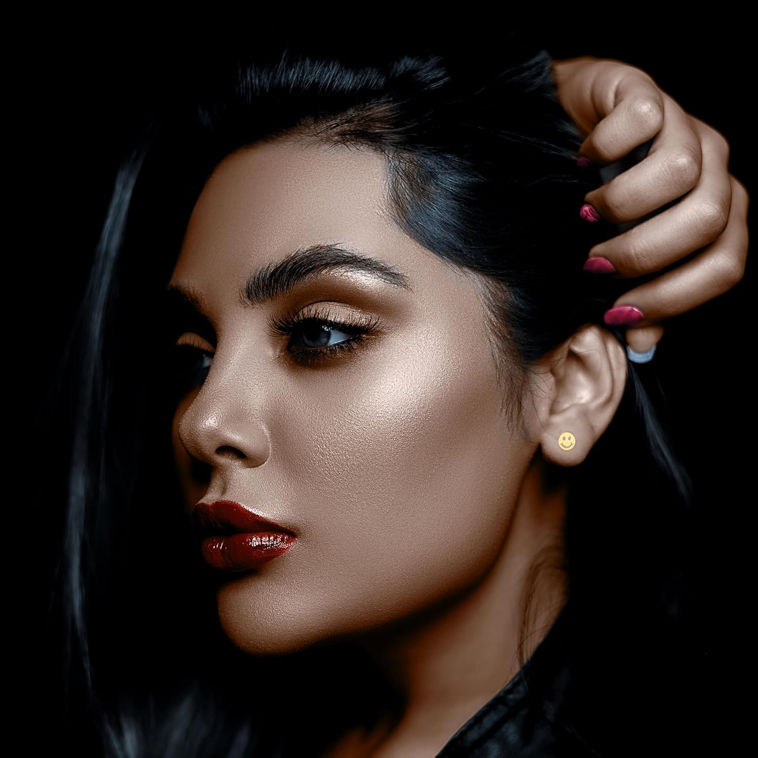 Boribta Real 14k solid Yellow Gold Stud Earrings with Screw back for Women Girls Men for Sensitive ears Small & Minimalist Studs Jewelry for mother's Day Gifts (Flat Round(6mm) - Image 7