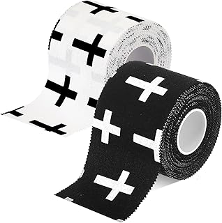 TrelaCo 2 Pcs Wrist Tape Baseball Cross Athletic 2in x 23ft Cotton Cross Wrist