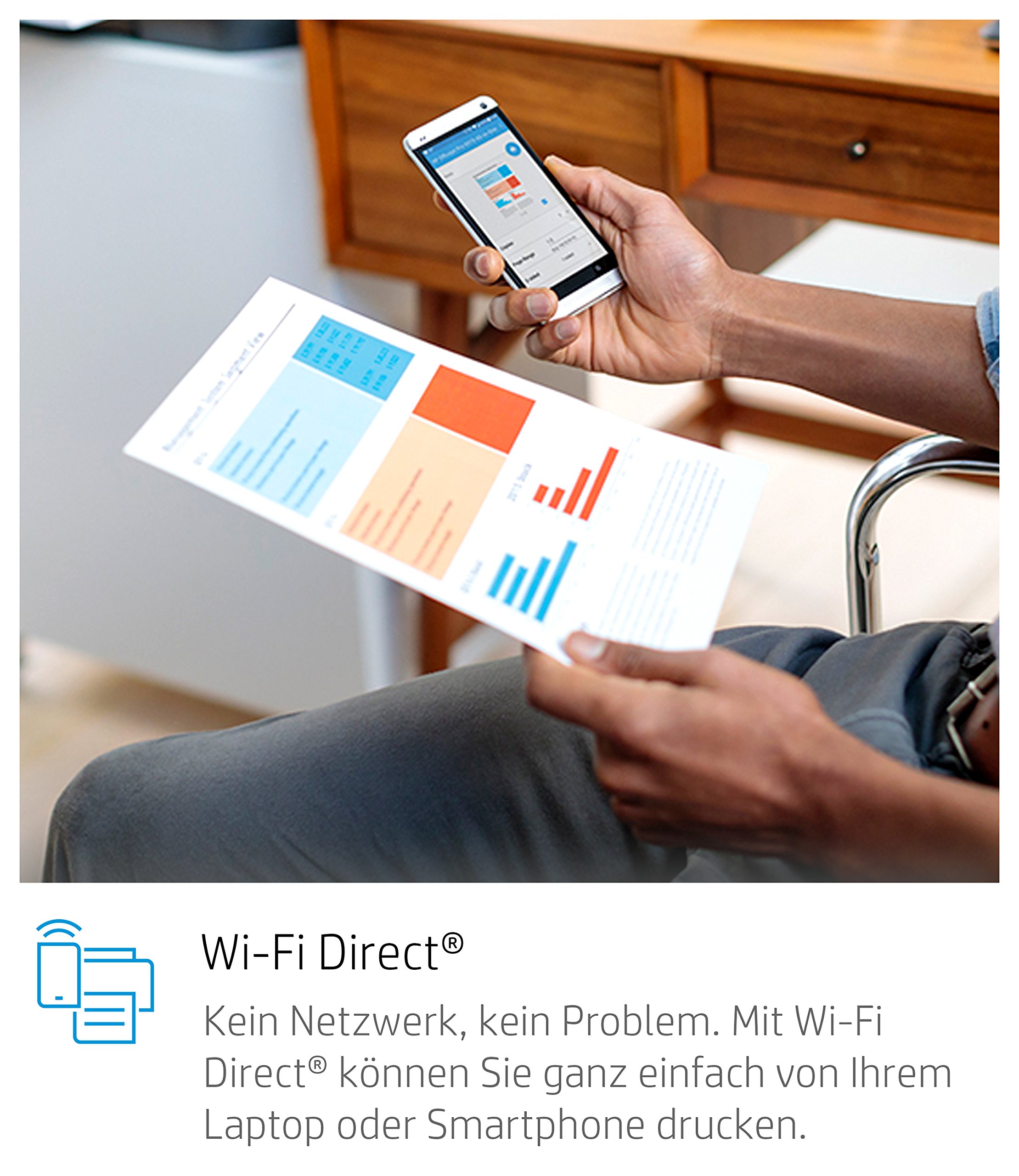 HP OfficeJet 250 mobiler Multifunktionsdrucker (Drucker Scanner, Kopierer, WLAN, ePrint, WiFi Direct, USB, 4800 x 1200 DPI) schwarz