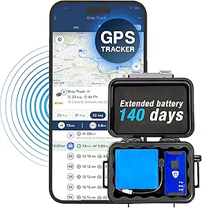 Brickhouse Security 140-Day LTE Magnetic GPS Tracker Cellular Real-GPS Tracking Device with Magnetic Case & Extended Battery for Tracking Vehicles Truck Kids Teens Elderly. Subscription Required