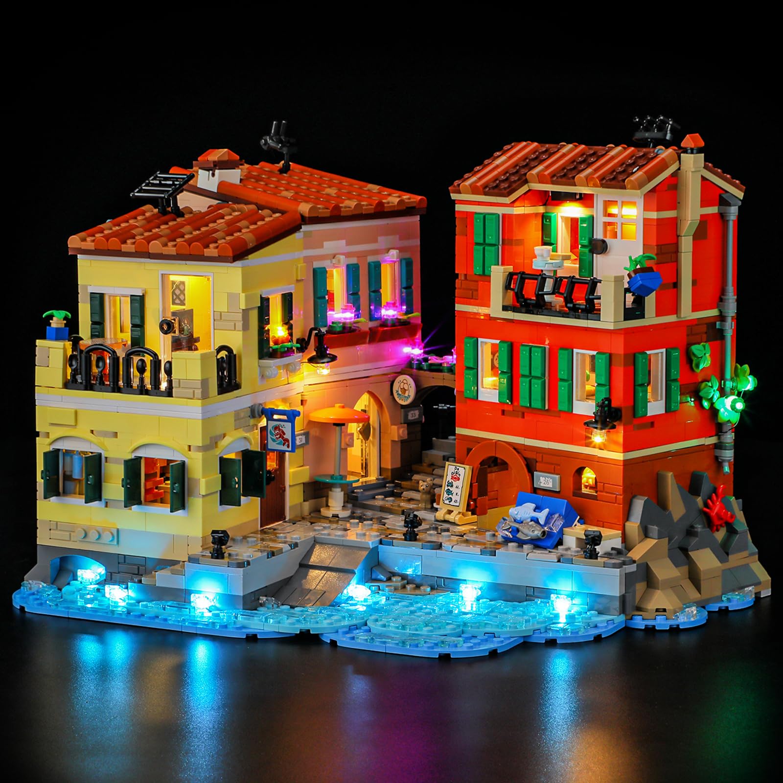 BRIKSMAX 2.0 Light Kit for Lego-Italian Riviera -Innovative Led Lighting Compatible with Lego Ideas 21359 - Not Included Model Set