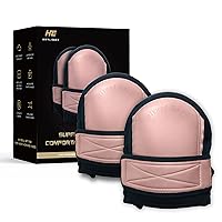 Vista 9 de Rodilleras supersuaves para el trabajo, diseño de cojín interior reemplazable, rodilleras de cuero para construcción, pisos, jardinería, limpieza