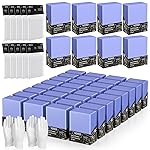 2000 Card Sleeves Top Loaders for Cards, 3X4 Toploaders for Cards, Premium Baseball Card Protectors Hard Plastic for Sports and Game Cards (1000 Top Loaders + 1000 Clear Sleeves)