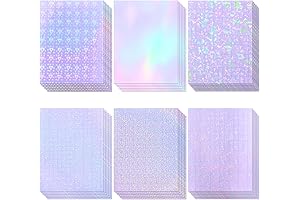 36 Sheets Holographic Sticker Paper: Unleash Your Creativity with Dazzling Holo Film