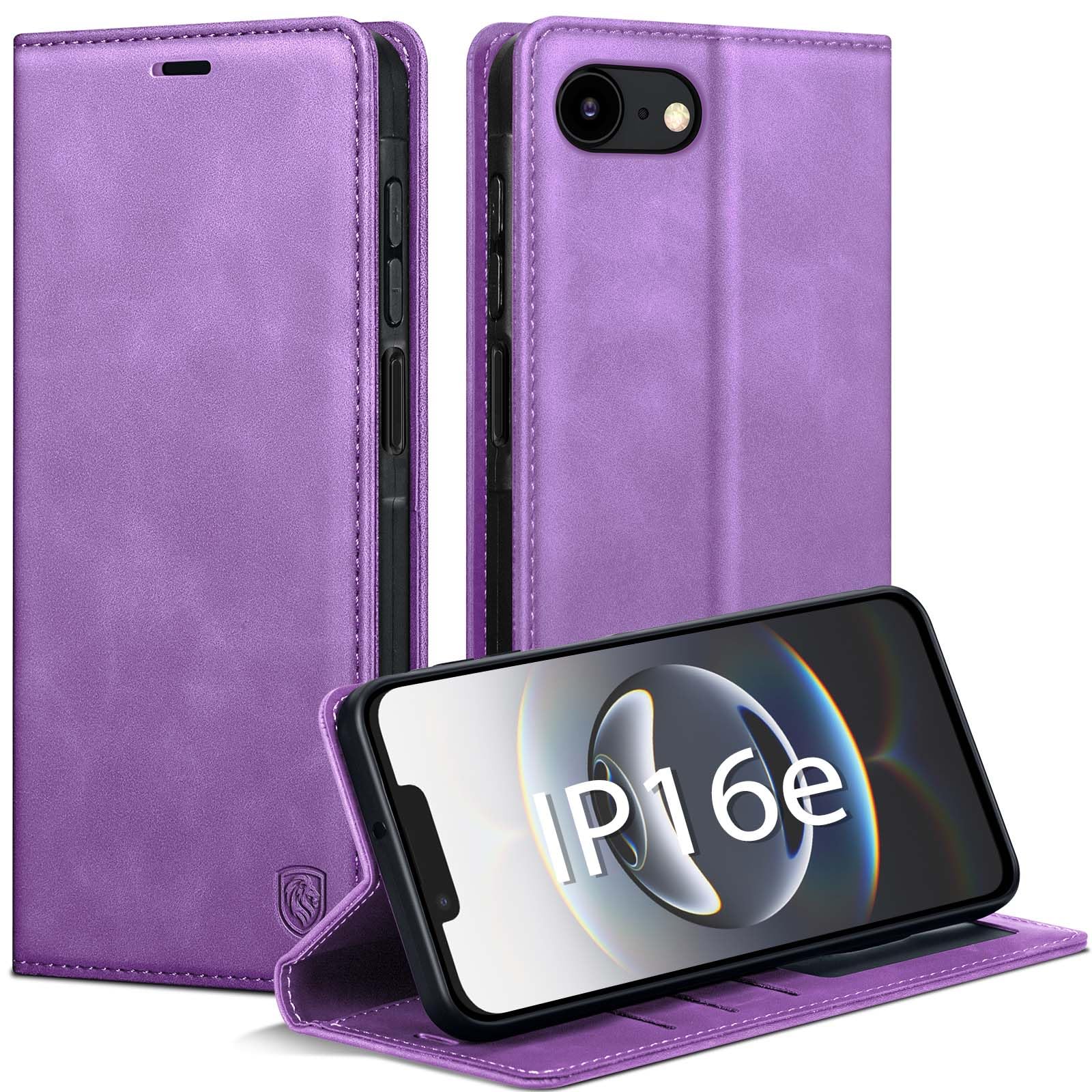 AIMOYU Handyhülle für iPhone Hülle Premium PU Leder Klapphülle Schutzhülle für iPhone, Tasche Magnet Kartenfach Standfunktion Flip Case Hülle für iPhone