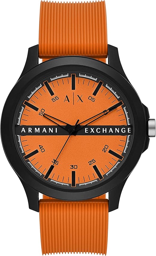 armani orange watch