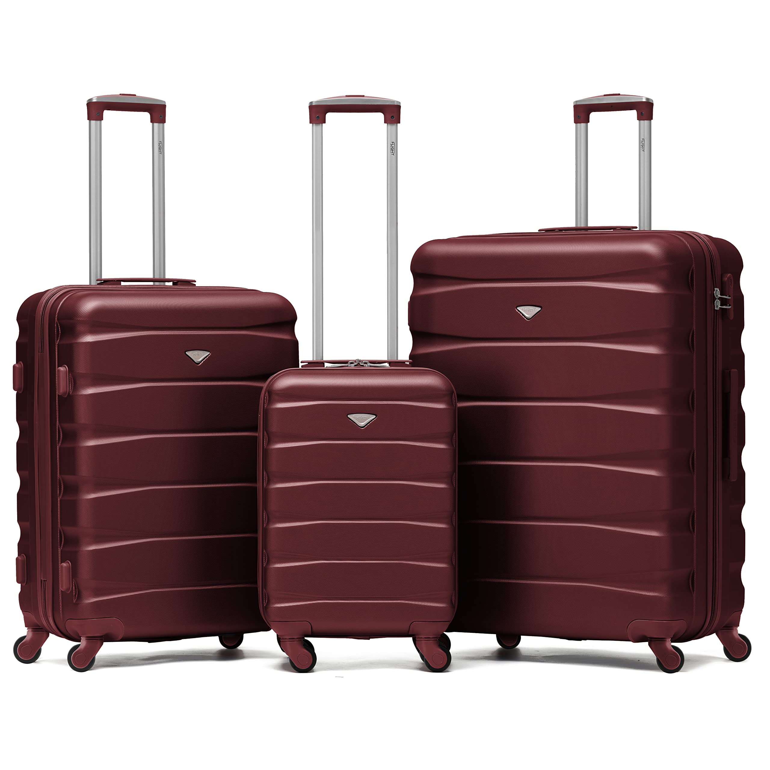 Flight Knight Lightweight 4 Wheel ABS Hard Case Medium Suitcase Approved for Over 100 Airlines Including easyJet, British Airways, Ryanair, Jet2, Emirates & Many More - Check-in Medium Size 25" — view 150