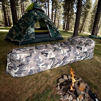 Inflatable Lounger Air Sofa, Waterproof Inflatable Lounger Couch Air Loungers Lazy Sofa With Carry Bag, Inflatables Mattress Hammock, Outdoor Portable Couch Chair For Camping, Hiking, Beach Parties