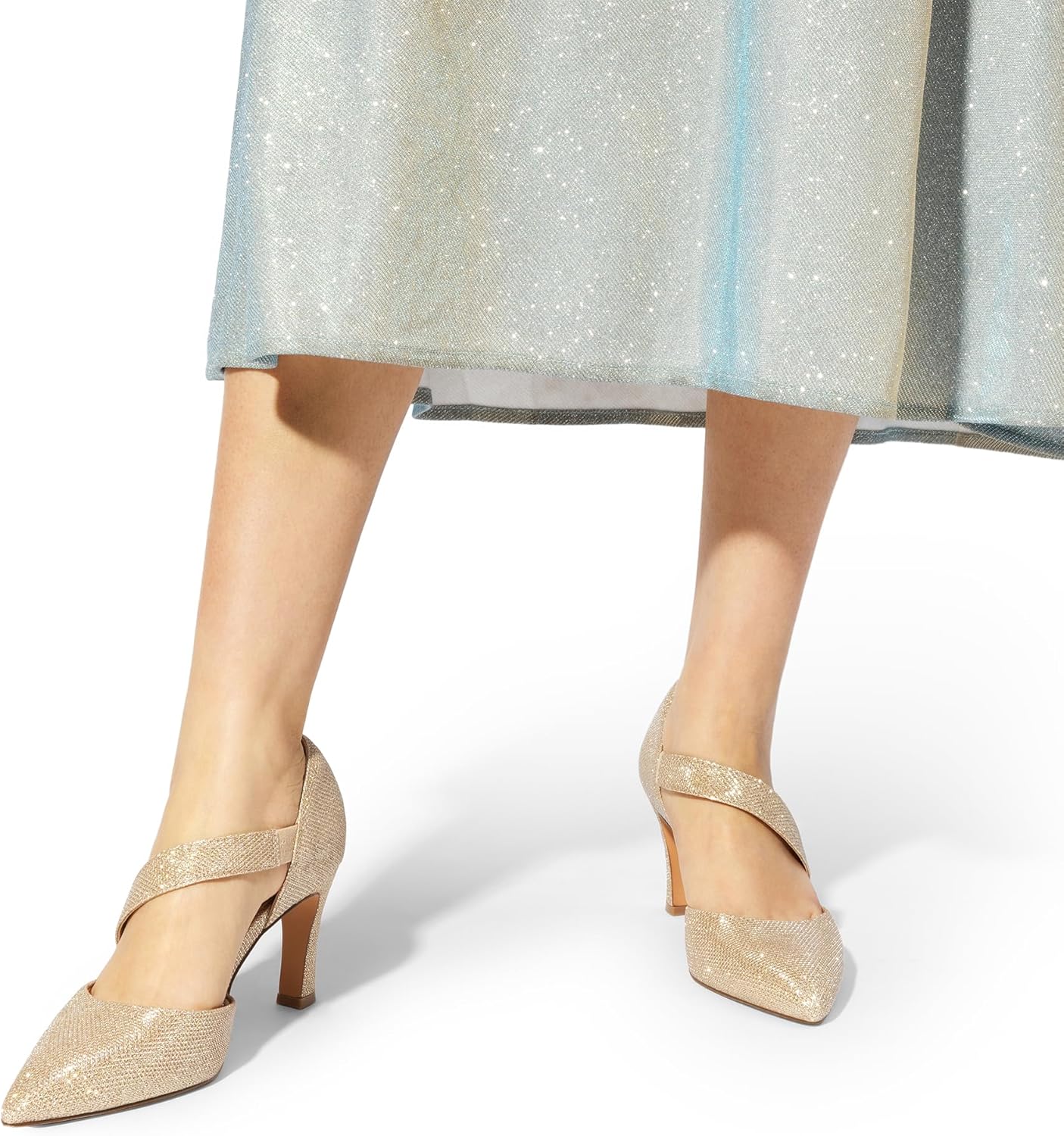 DREAM PAIRS Women's High Heels Pumps Dress Closed Pointed Toe Comfortable D'Orsay Pumps Shoes for Work Office Wedding Dancing Charmane - Image 5