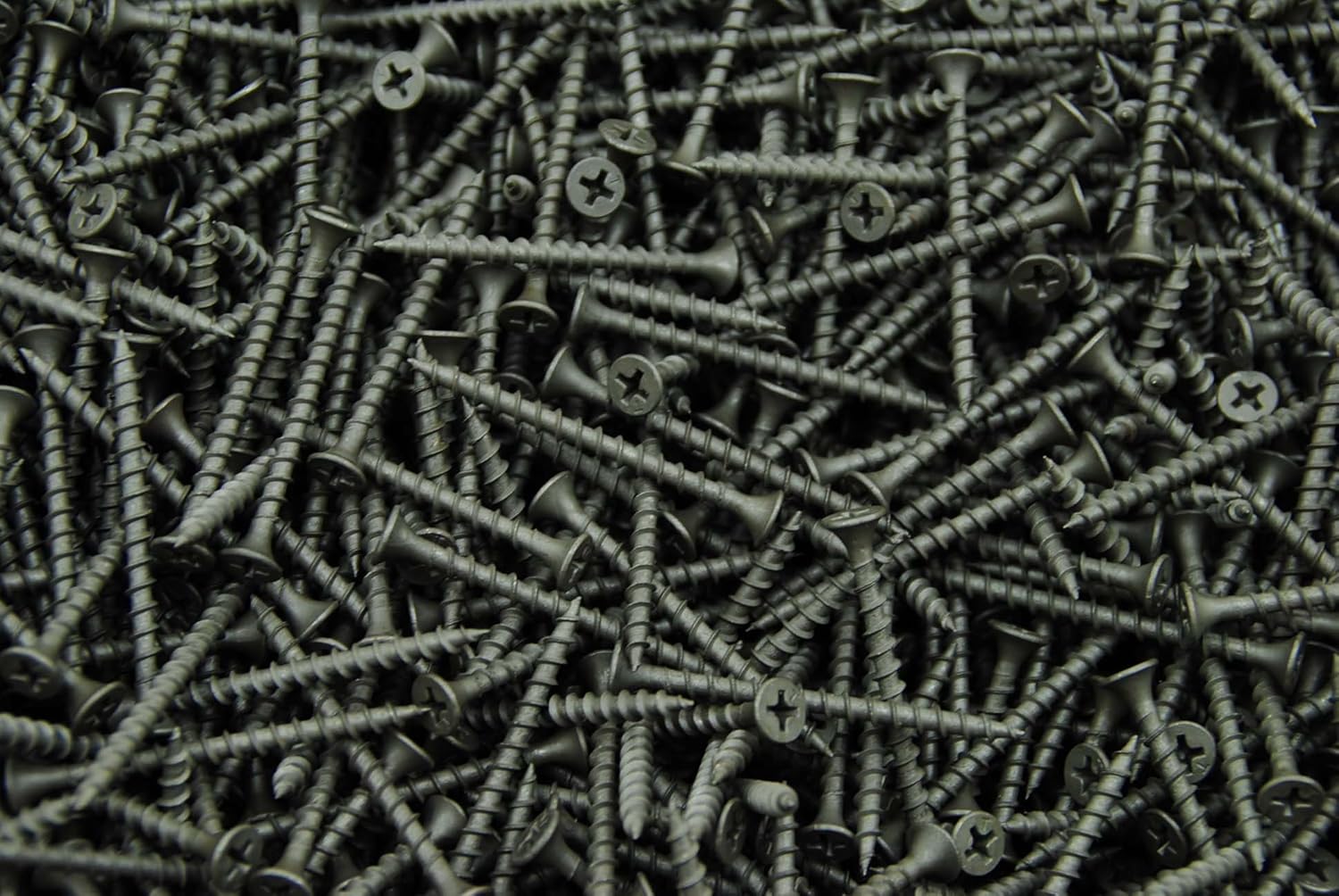 (3500) Phillips Bugle Head 7 x 2 Coarse Drywall Wood Screw - Plain Black