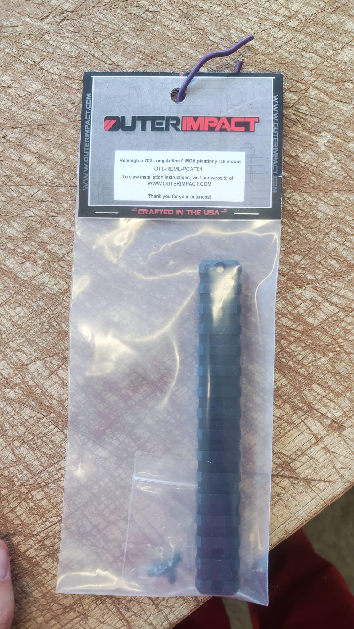Outerimpact "Remington 700" "Long" Action Picatinny Rail / 0 oder 20 MOA Größe 20 MOA, Ansicht 7
