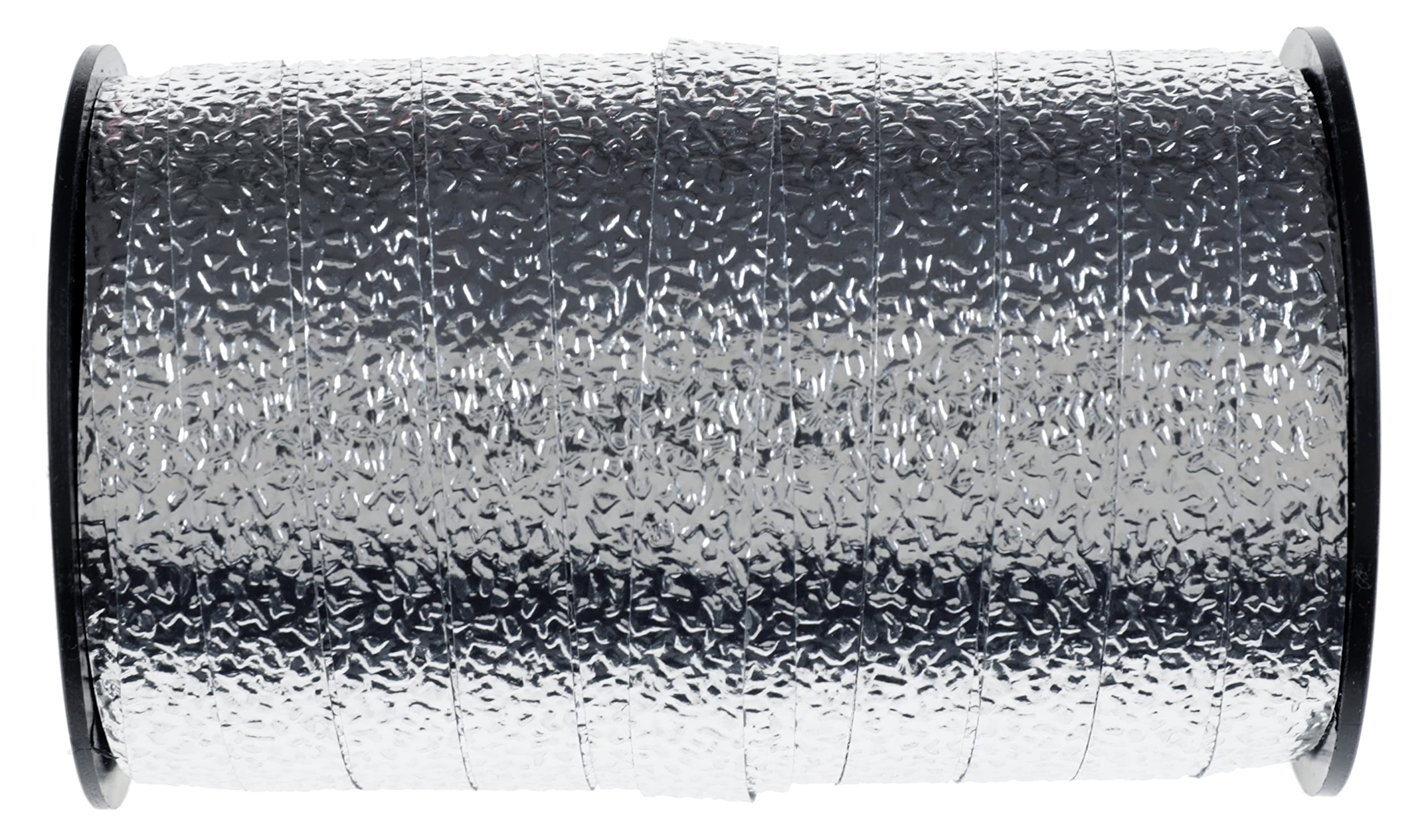 Ribbon Writer Silver Embossed Curling Ribbon 10Mm X 2 Metres Cut From Roll