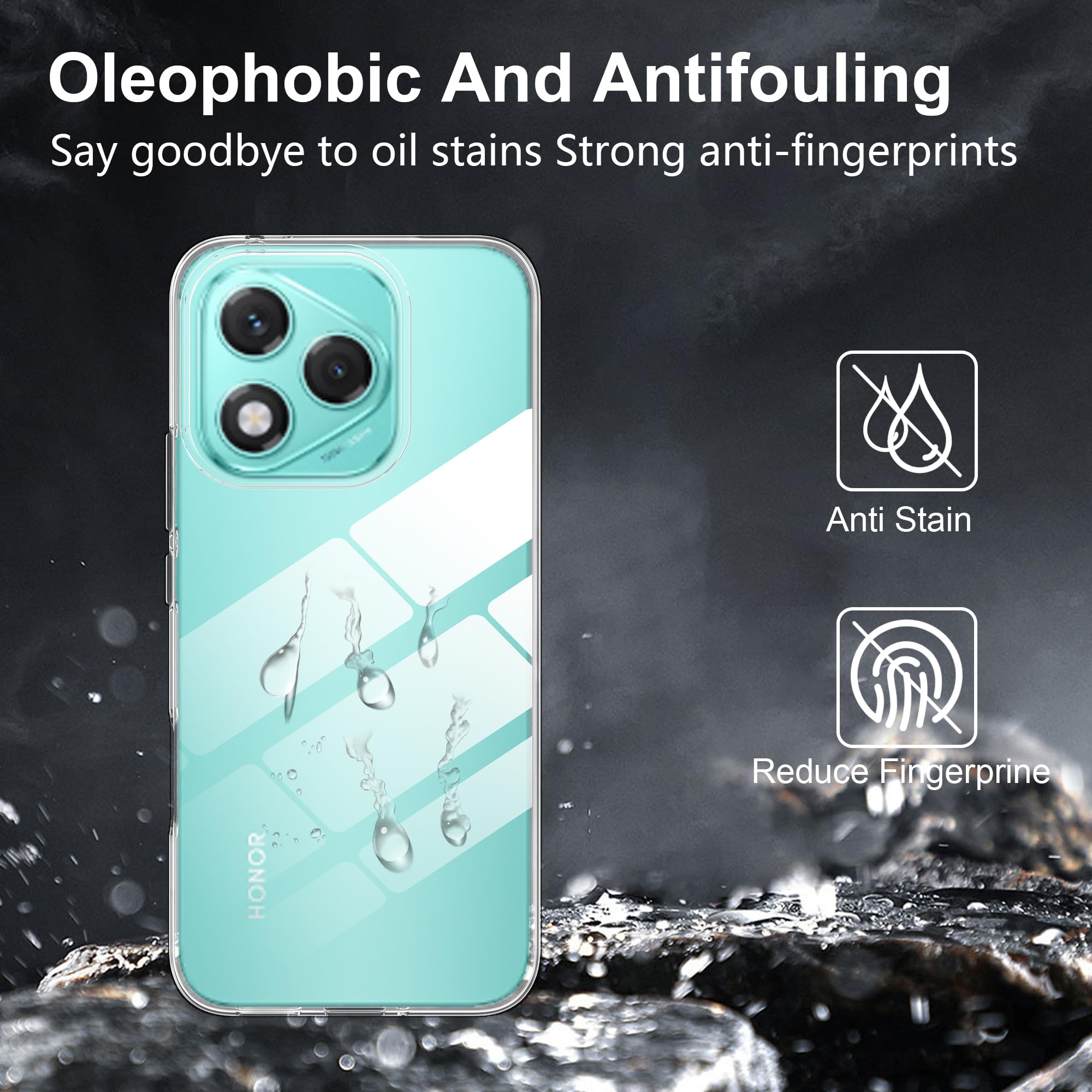 ACRONIX Funda Para Honor 400 Lite 5G, Transparente, Suave TPU 400 Lite, Ultrafina, Funda Para Teléfono Móvil Honor 400 Crystal Clear, Transparente - View #6