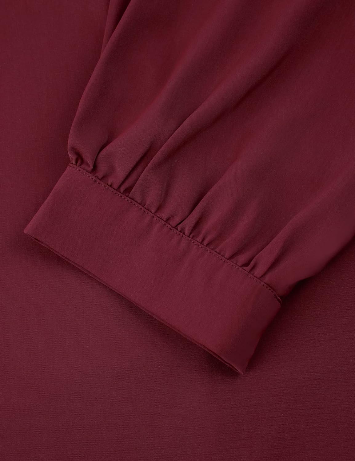 Unixseque Women's Casual Chiffon V Neck 3/4 Sleeve Business Tops Loose Work Blouses - Image 5