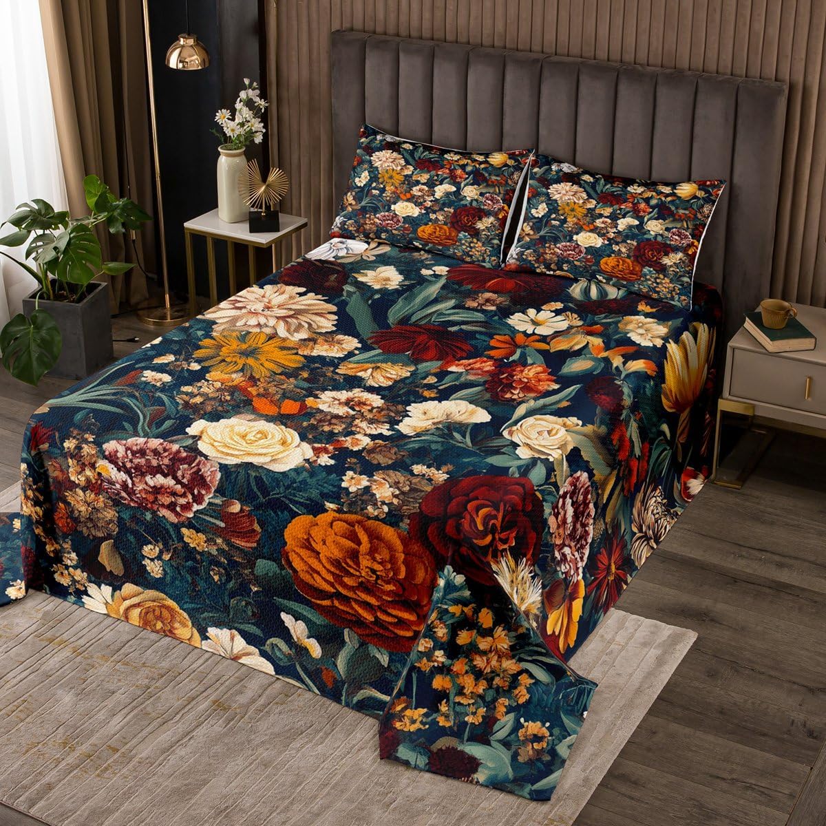 Erosebridal Bowknot Coverlet Set Queen Size Leopard Print Bedspread Cheetah Ink Splash Ombre Polka Dots Bow Quilted Coverlet Kids Girls Women Brown Soft Luxury Quilted