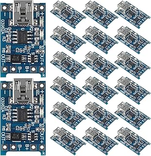 20pcs TP 4056 Mini USB Charging Module TC4056A 5V Micro USB 1A for 18650 Lithium Battery Charging Board with Dual Protection…