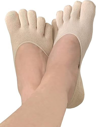 Calcetines terapéuticos de gel para el talón  2 pares de calcetines invisibles para el tratamiento del talón agrietado  Ayuda a alinear y eliminar