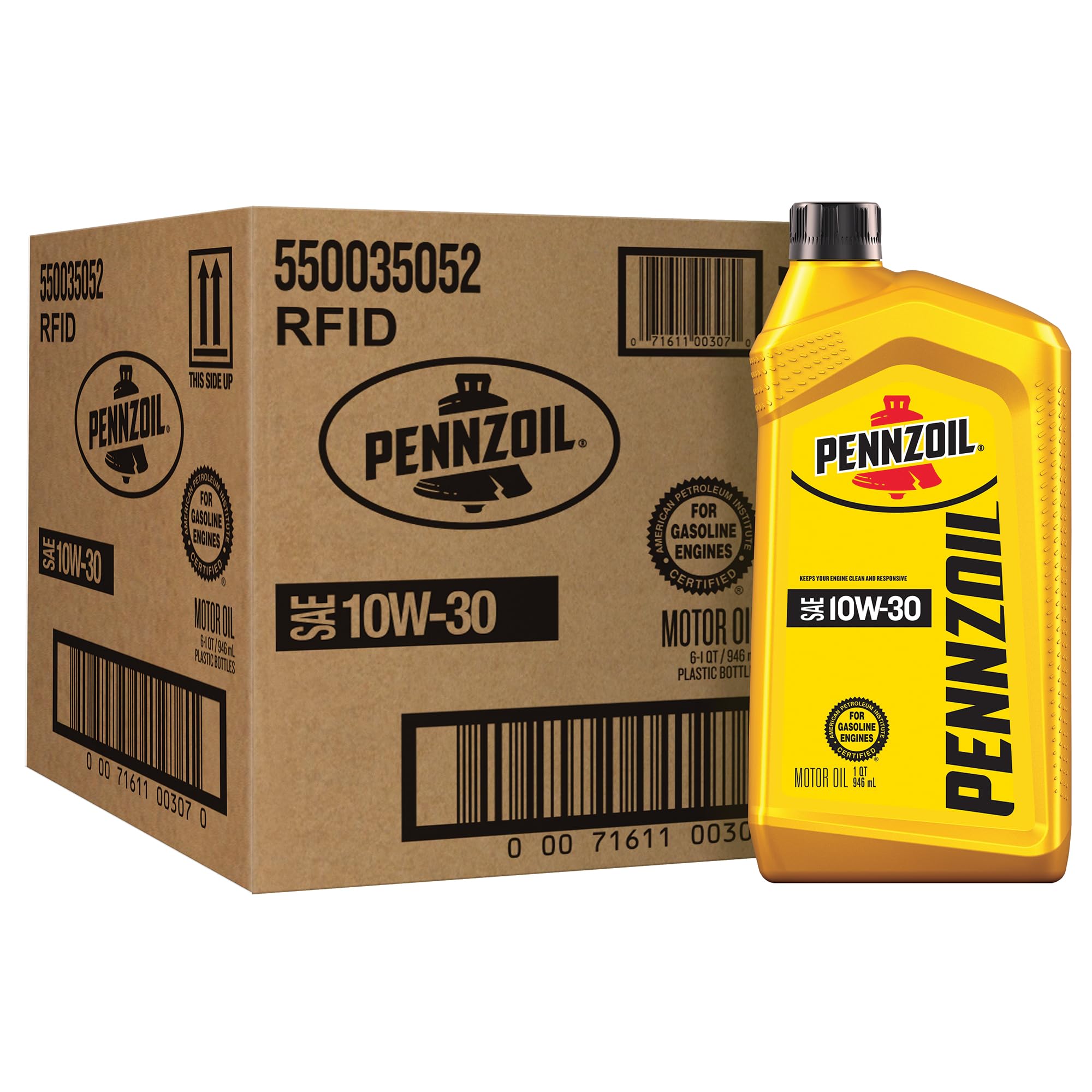 Pennzoil 10W-30 Motor Oil 6 Pack