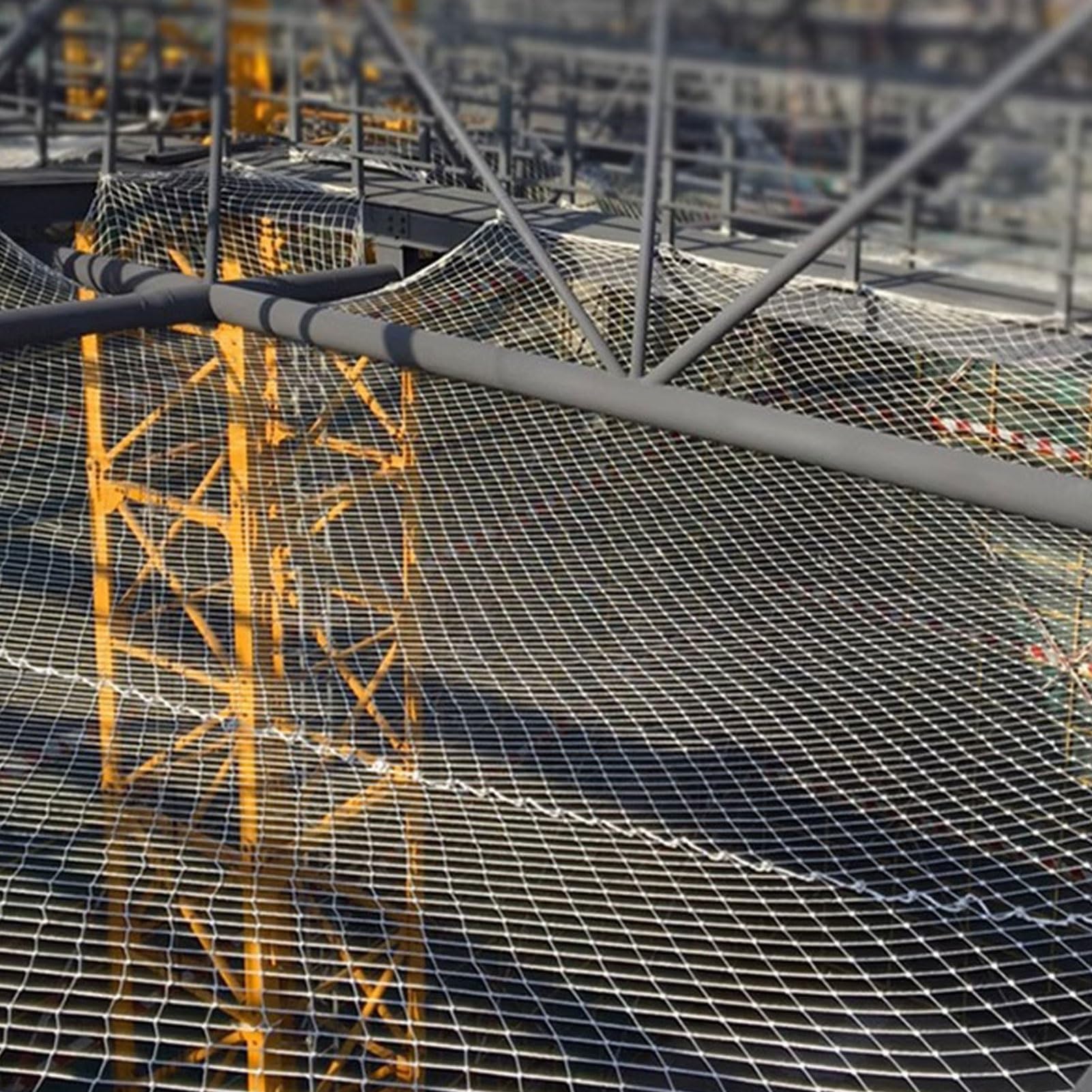 Red de Retorno para Baloncesto al Aire Libre - Ayuda para Entrenamiento de Tiro con Receptor, Red de protección Segura para Obras de construcción, Equipo Deportivo para Mejorar la práctica y