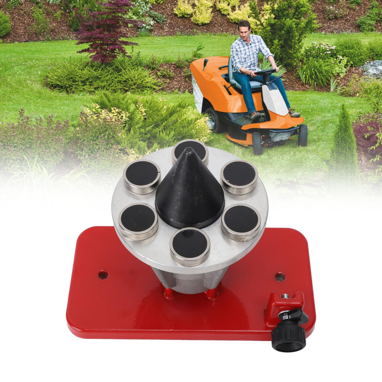 Asixxsix Messerauswuchtgerät 339075B 42‑047 magnetisch Wandmontage für Troy-Rasenmäher