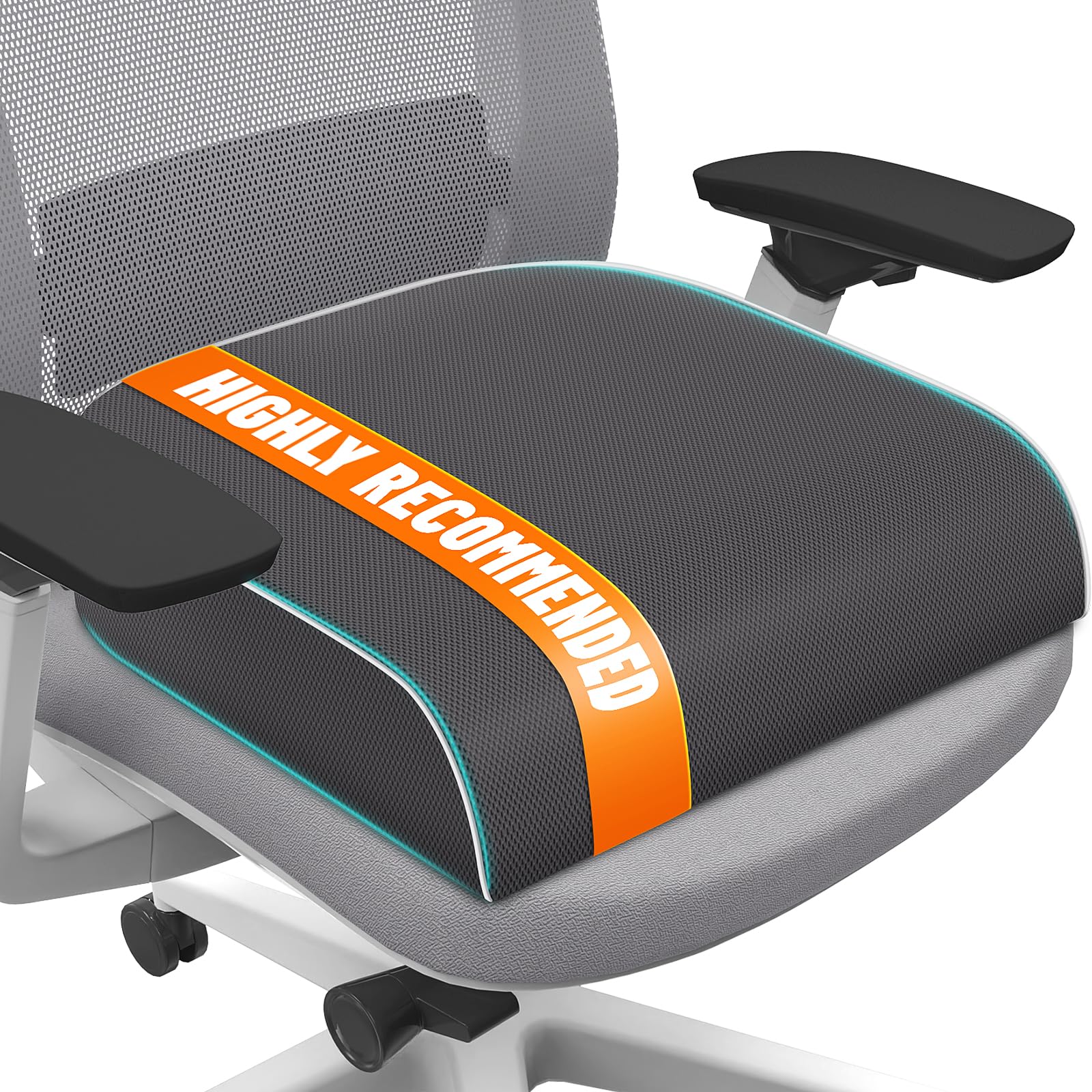 SweetSlubr Seat Cushion, Chair Pad, Memory Foam Tailbone Pain Relief