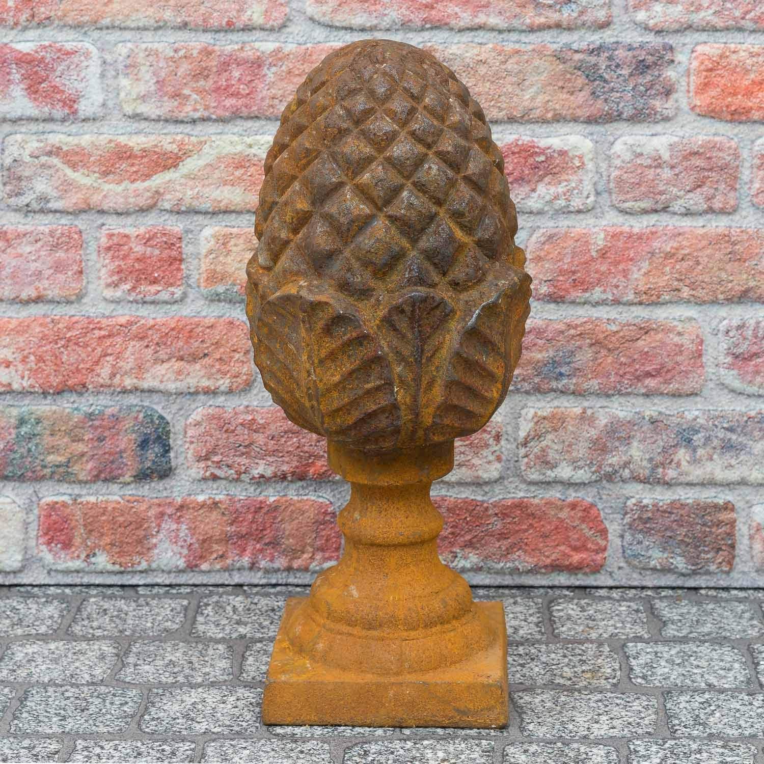 Grand Cône En Fer Rouillé 45cm - Déco Jardin Style Antique - Aubaho