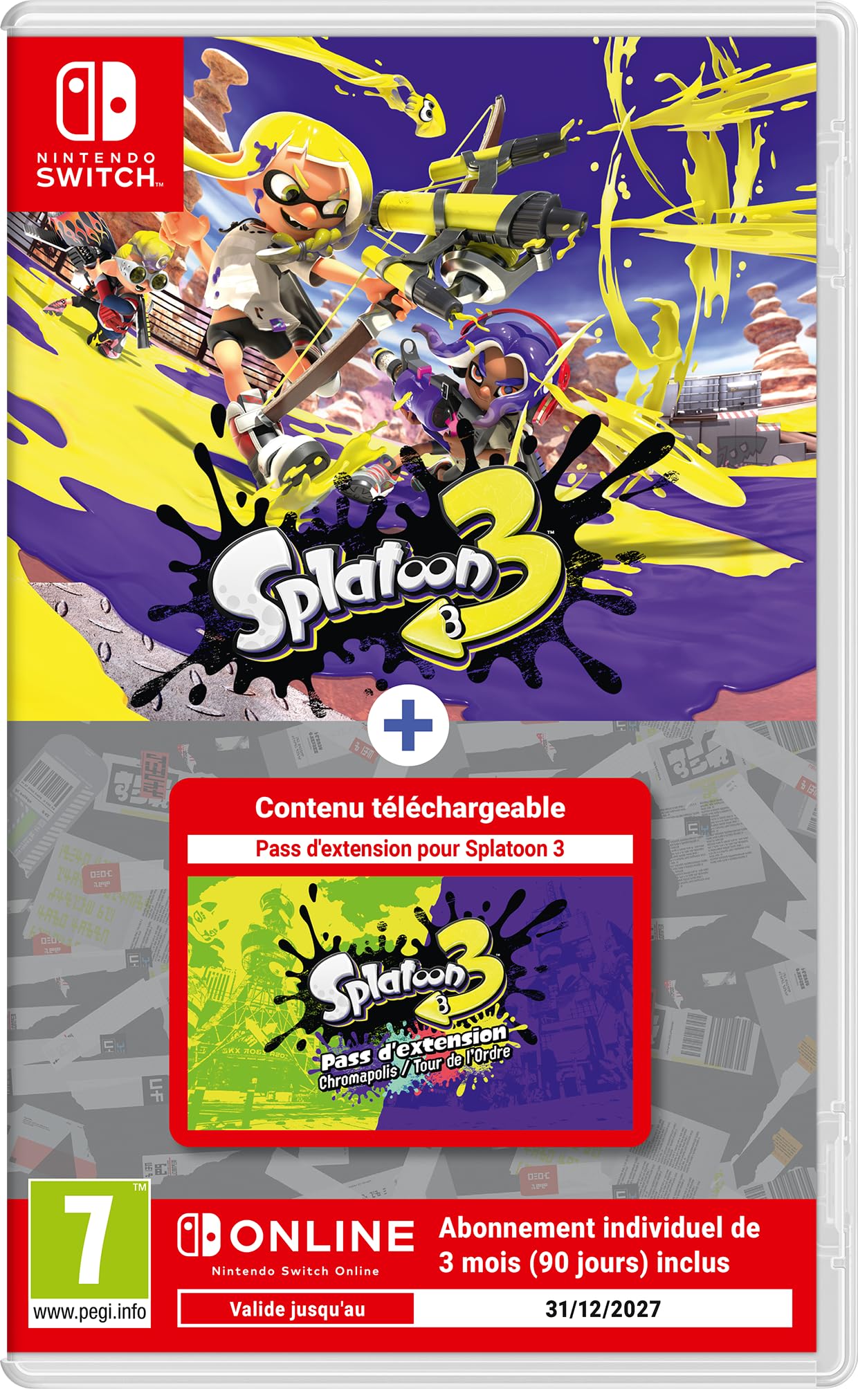 Splatoon 3 le coffret cadeau idéal Nintendo Switch avec pass et online 3 mois