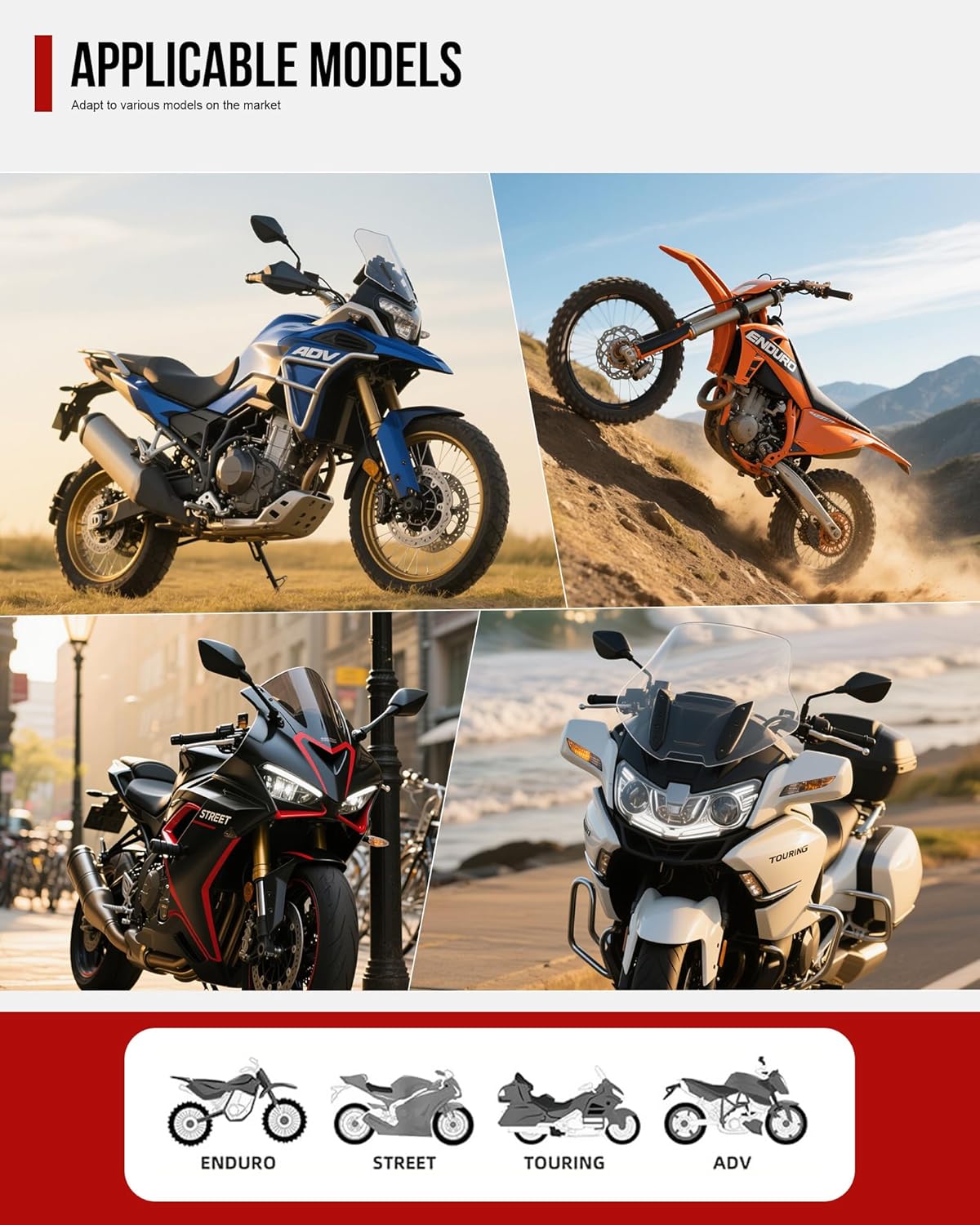 Motorcycle Tail Bag, Expandable Motorcycle Travel Luggage Bags 40L-60L, Waterproof Rear Rack Trunk with Rain Cover and Sissy Bar Straps - Image 7