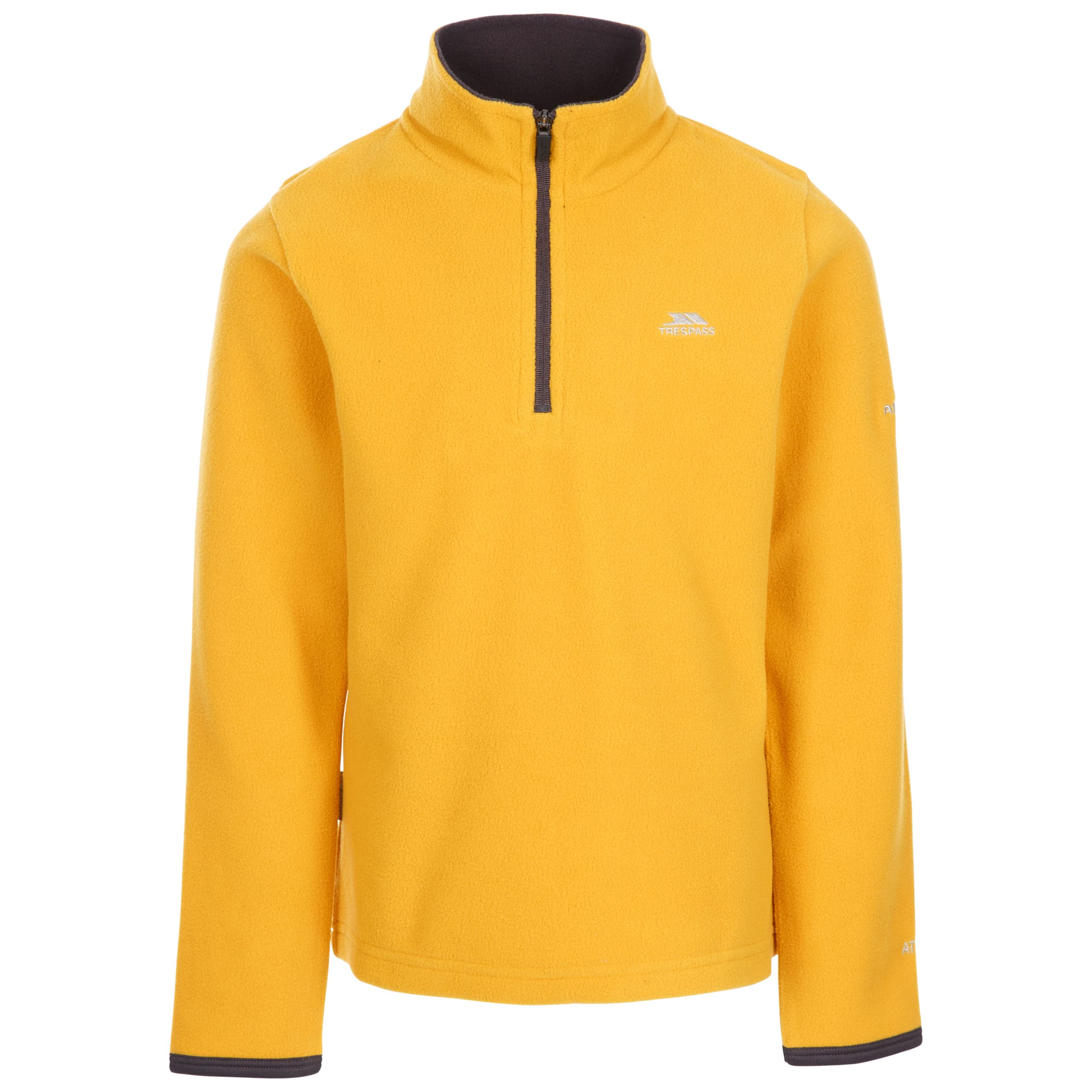 Trespass Girls Honeybee 1/2 Zip Fleece Jumper Sybil - Kids Activewear Microfleece, Zipper Pullover Sweatshirt, Contrast Binding On Cuffs, Contrast Facing On Inner Collar