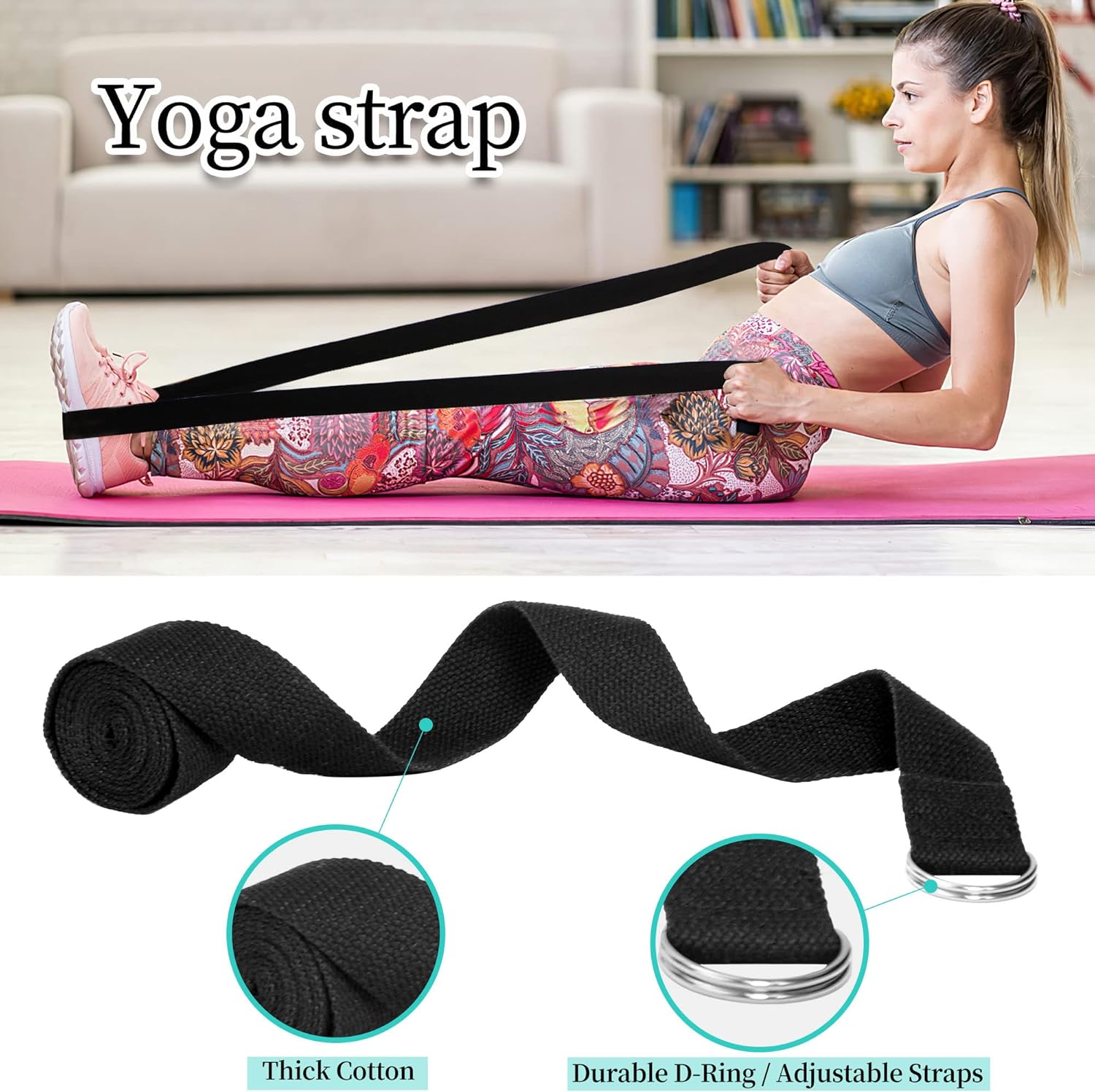 THYWD Yoga Wheel 12 in 1 Set with Back Cracker Roller for Pain Relief & Deep Tissue Massage Yoga Blocks 2 Pack with Yoga Ring, Yoga Accessory for Stretching Equipment, Yoga Starter Kit for Beginner : Sports & Outdoors