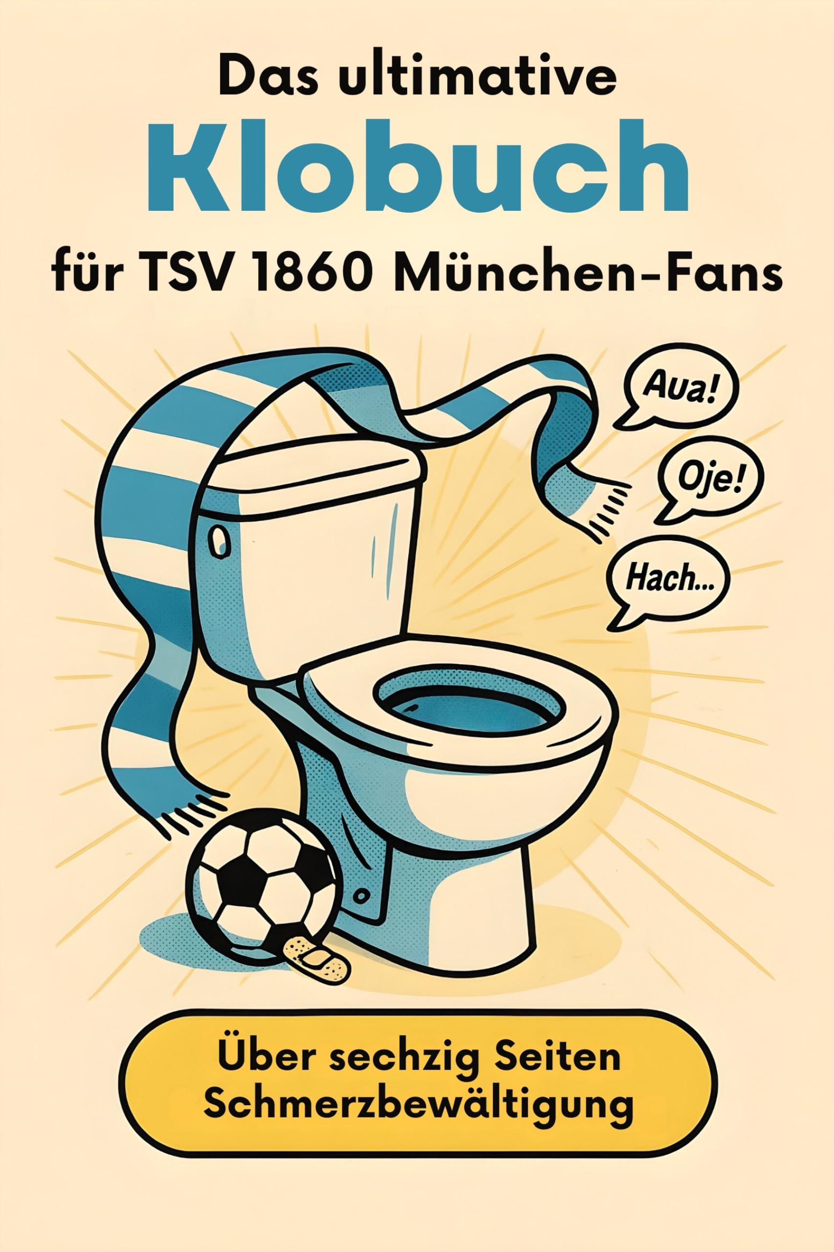 Das ultimative Klobuch für TSV 1860 München-Fans: Über sechzig Seiten Schmerzbewältigung. Lustiges Geschenk mit Lifehacks, Fun Facts und Geschichten