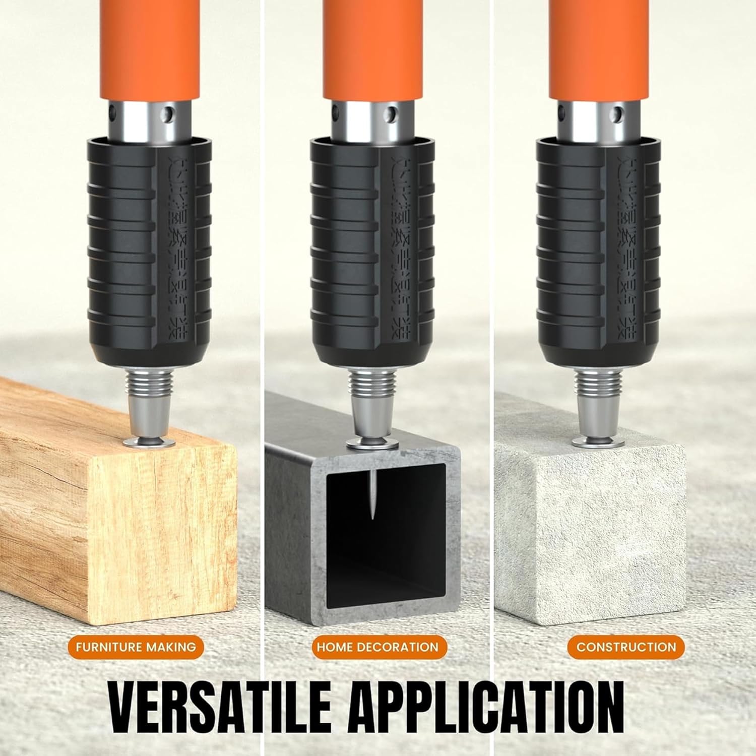 200pcs Round Nails for Mini Steel Concrete Nail Gun, 27mm x 7.3mm Mini Round Nails, Nail Gun Accessories, Manual Steel Nails Gun Rivet Accessories, Nail Shooting Machine Accessories