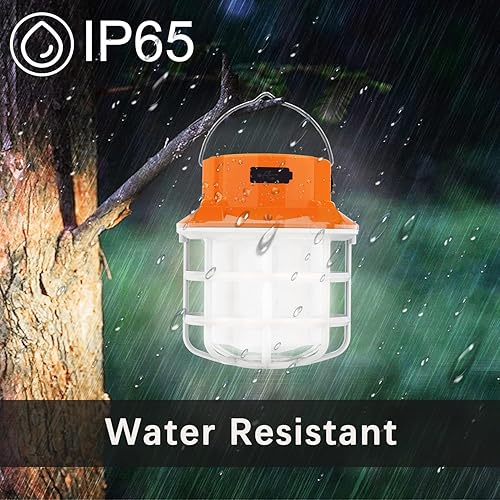 Miniatura 5 de Linterna LED de campamento de 1000 lúmenes, 5 modos de luz, linterna de luz impermeable perfecta para huracanes, emergencias, kits de supervivencia,