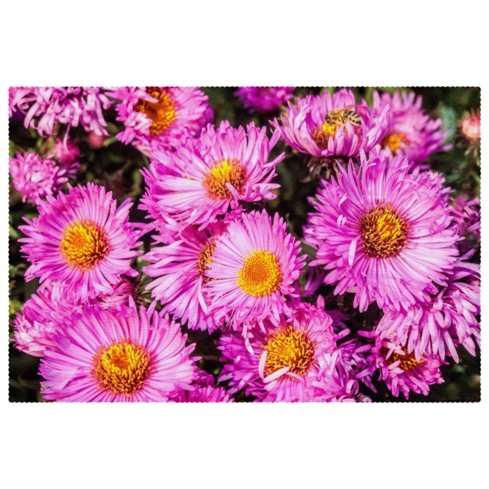 Sets de table de qualité supérieure New England Aster anti-chaleur