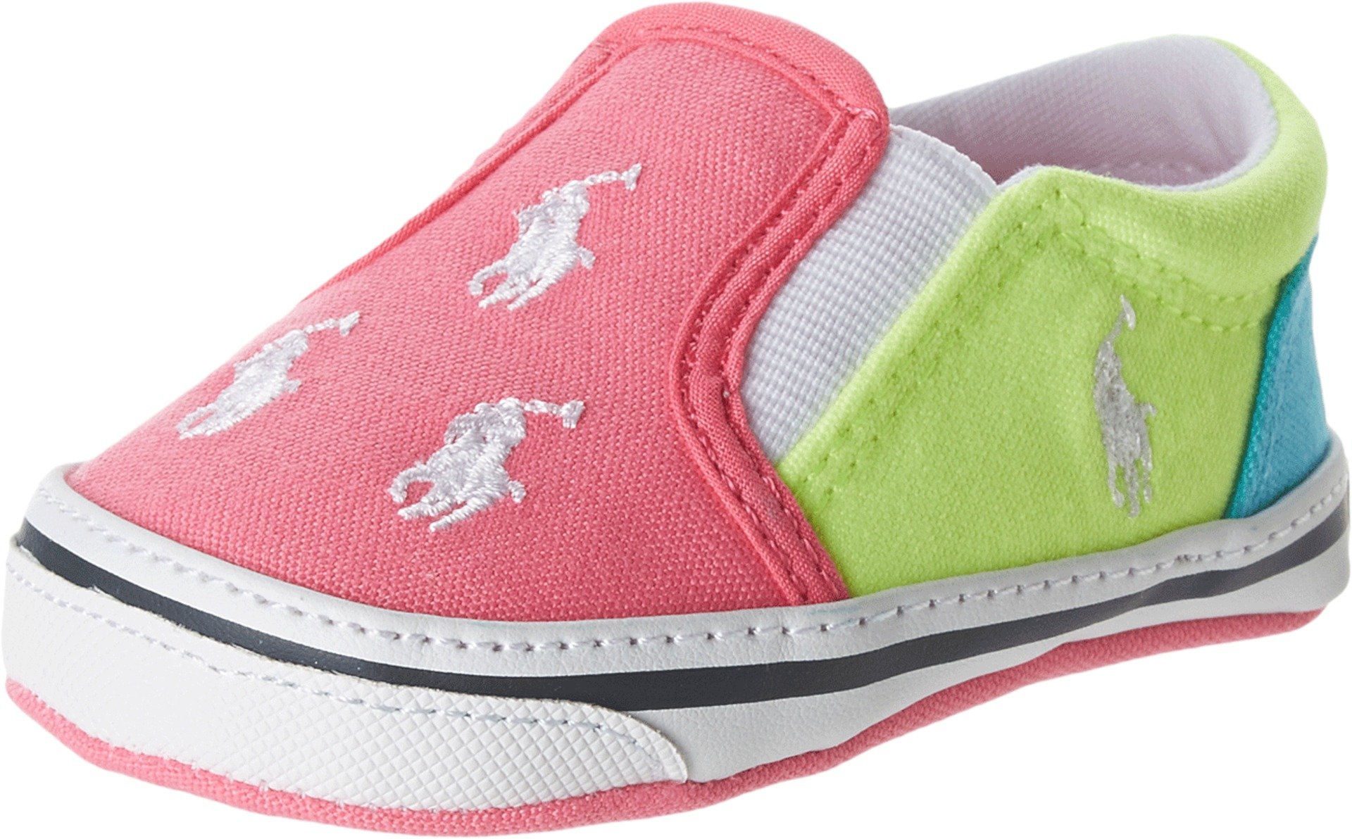 Ralph Lauren Layette Bal Harbour Repeat Slip-On Sneaker (Infant/Toddler)