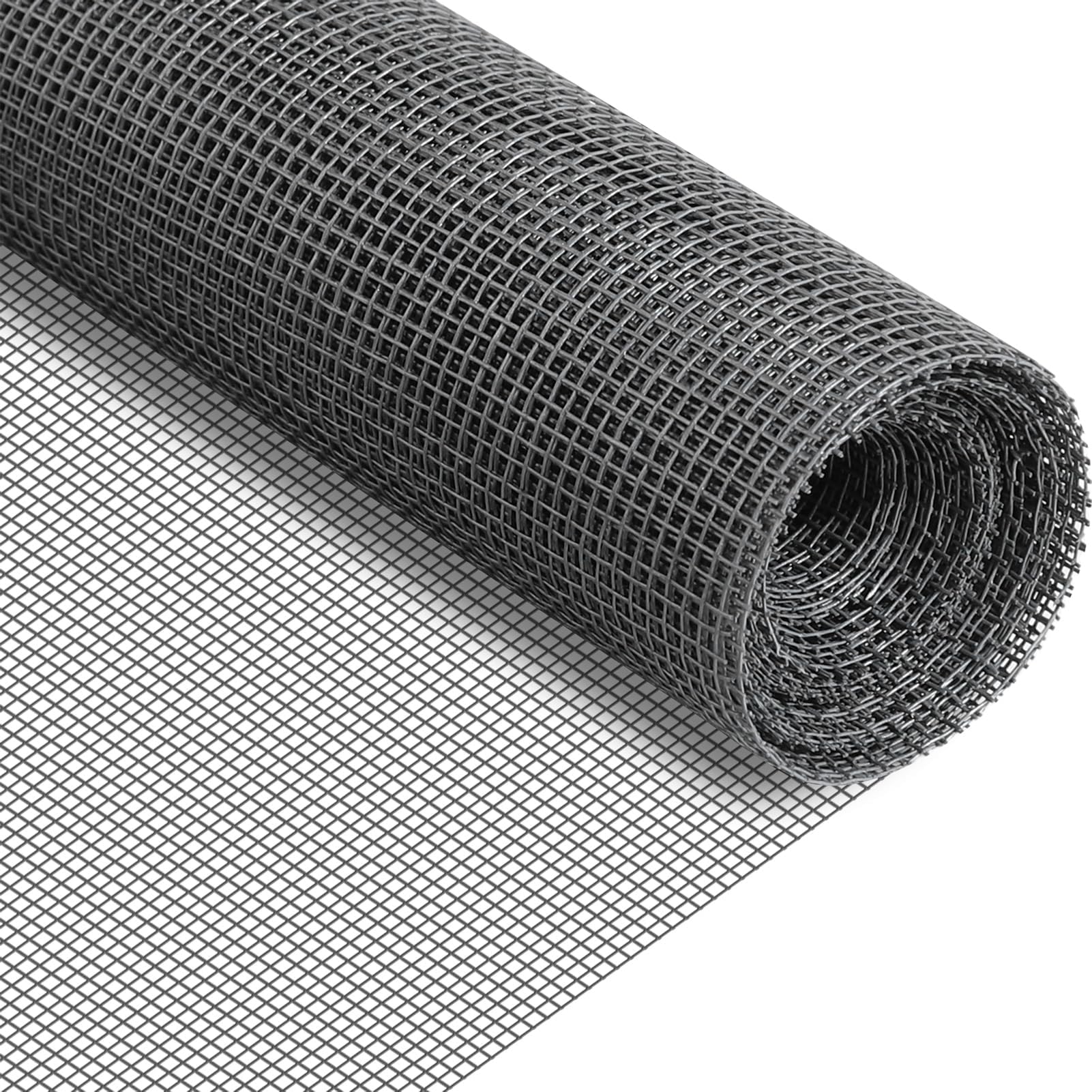 REDTRON Fibreglass Window Screens 1.2 x 2.5 m, Cuttable Insect Mesh for Suitable for Multiple Doors and Windows, Window Fly Screen Replacement for Anti-Mosquito and Anti-cat, Grey