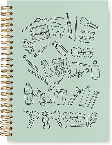 Miniatura 12 de Cuaderno de regalos para dentistas, asistente de higienista dental, regalos de oficina para mujeres, cuaderno de tapa dura en espiral de 5.5 x 8.3