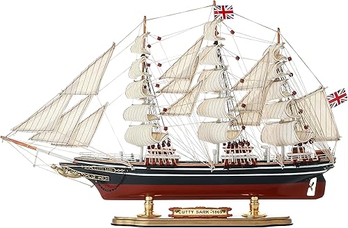 SAILINGSTORY - Modelo de madera para barcos Cutty Sark 1125, réplica de barco, modelo de velero, decoración mediana