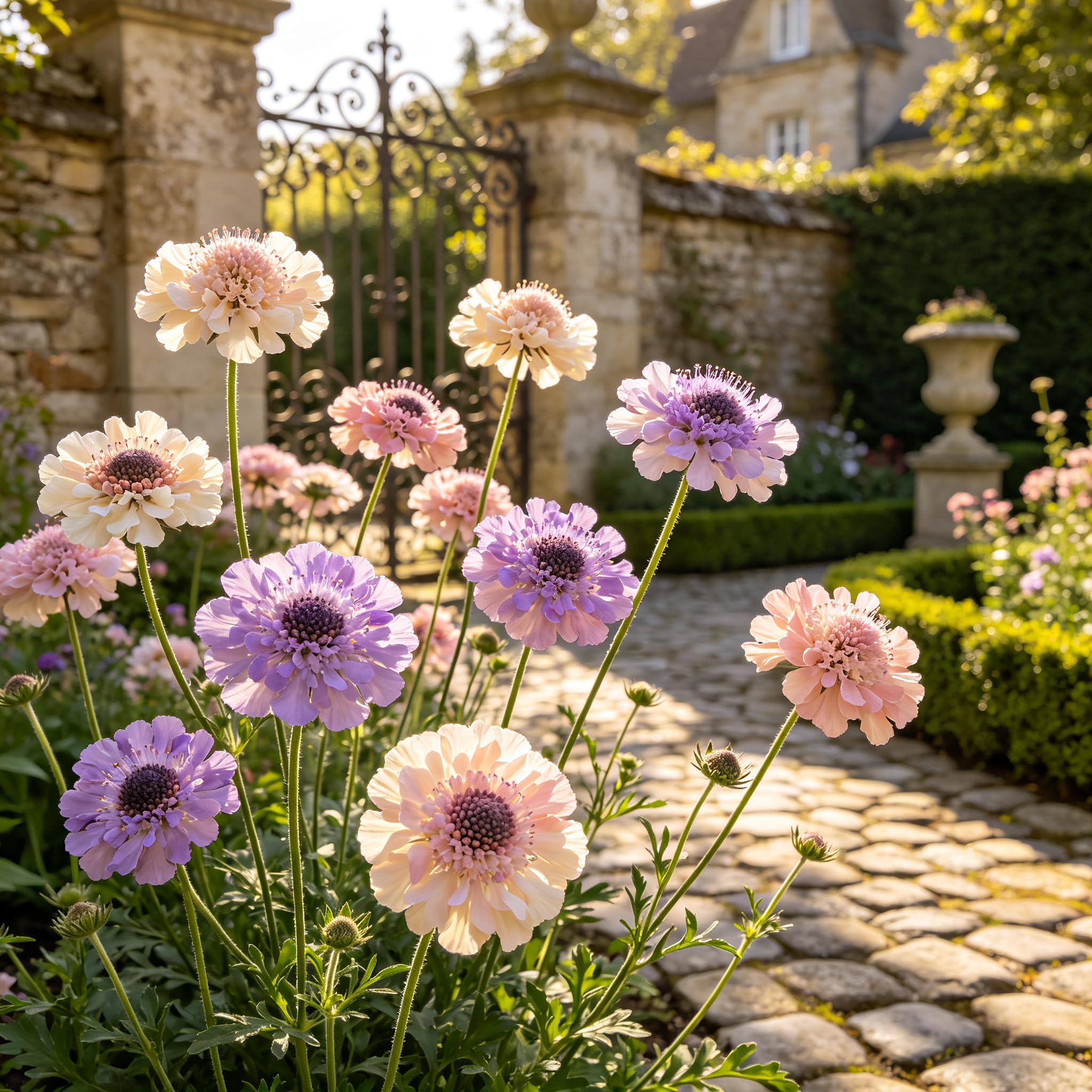 Winter-Hardy Scabiosa atropurpurea Seeds –Professional Planting for Stunning Garden Displays-2000count-E