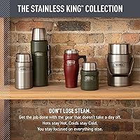 Vista 5 de THERMOS Stainless King Tarro de alimentos aislado al vacío con 2 insertos de contenedor de almacenamiento, 47 onzas, acero inoxidable mate